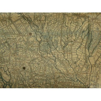 WW1 K.u.K Österrikiska kartan över Strassoldo -Italien. Espenlaub militaria